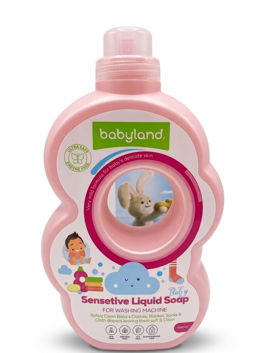 مایع لباسشویی تخصصی کودک بیبیلند (Babyland Sensitive Liquid Soap) حجم ۱۰۰۰ میلیلیتر 