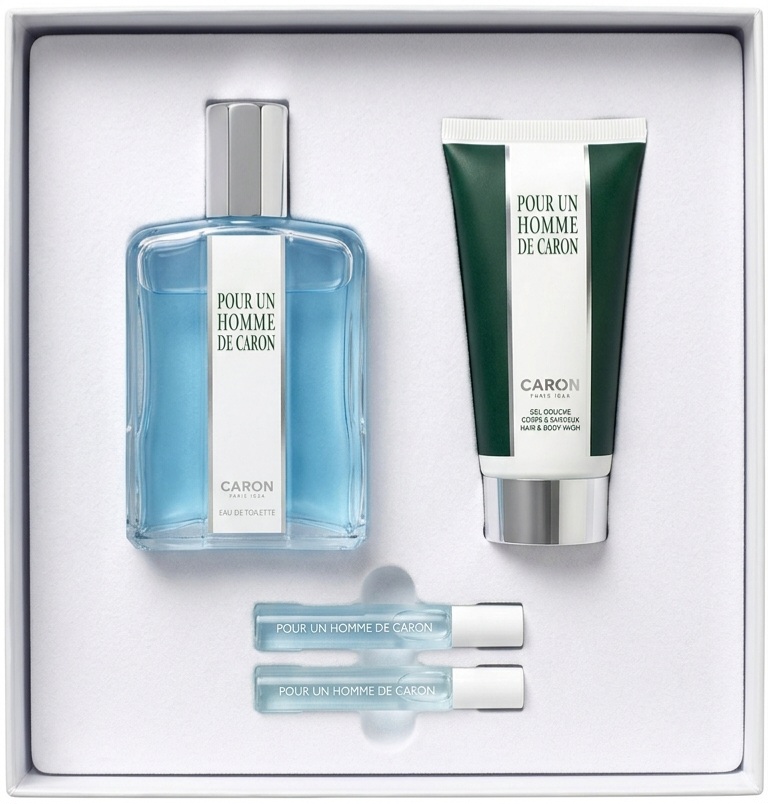 ست هدیه عطر مردانه پور آنوم دو کارون (Pour Un Homme de Caron) 