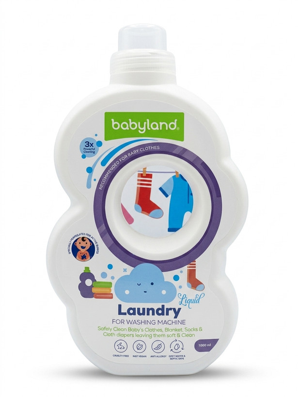 مایع لباسشویی کودک بیبی لند (Babyland) - حجم ۱۰۰۰ میلیلیتر