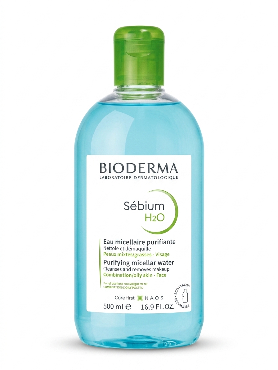 میسلار واتر پاککننده پوست چرب بیودرما (Bioderma) - مدل Sébium H2O - حجم ۵۰۰ میلیلیتر(اورجینال )