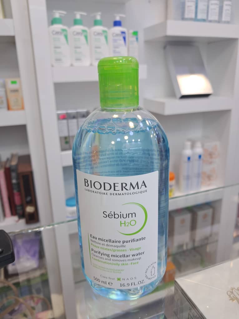 میسلار واتر پاککننده پوست چرب بیودرما (Bioderma) - مدل Sébium H2O - حجم ۵۰۰ میلیلیتر(اورجینال )