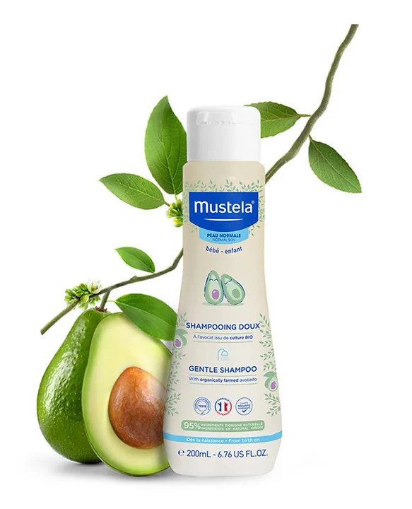 شامپو سر ملایم نوزاد و کودک موستلا مدل Gentle Shampoo حجم ۲۰۰ میلی لیتر 