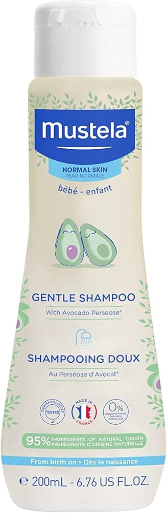 شامپو سر ملایم نوزاد و کودک موستلا مدل Gentle Shampoo حجم ۲۰۰ میلی لیتر 