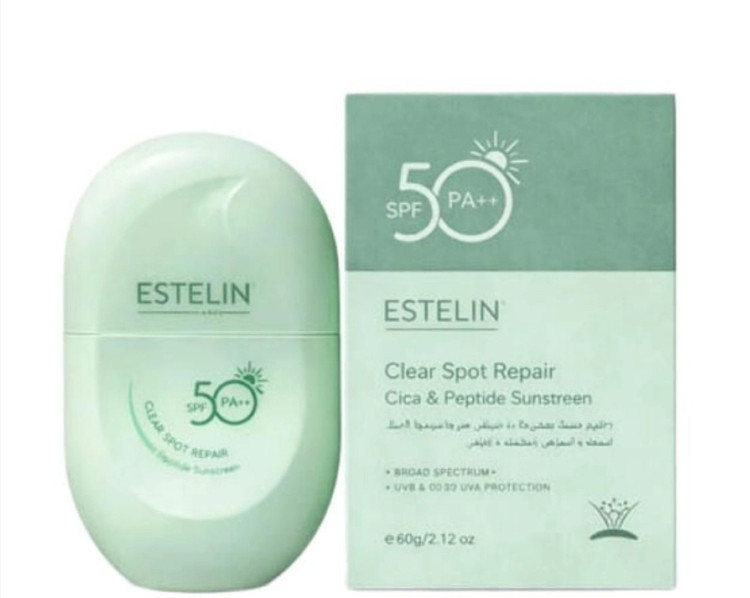 کرم ضدآفتاب استلین (ESTELIN) مدل Clear Spot Repair با عصاره سیکا و پپتید 