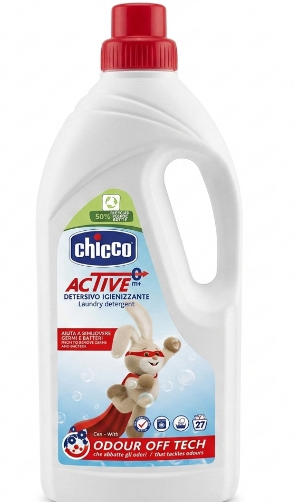 مایع لباسشویی کودک چیکو مدل Active حجم ۱.۵ لیتر 
