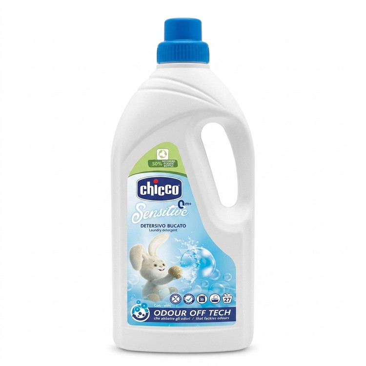 مایع لباسشویی نوزاد چیکو (Chicco) مدل Sensitive – ۱.۵ لیتر (۲۷ بار شستشو) 