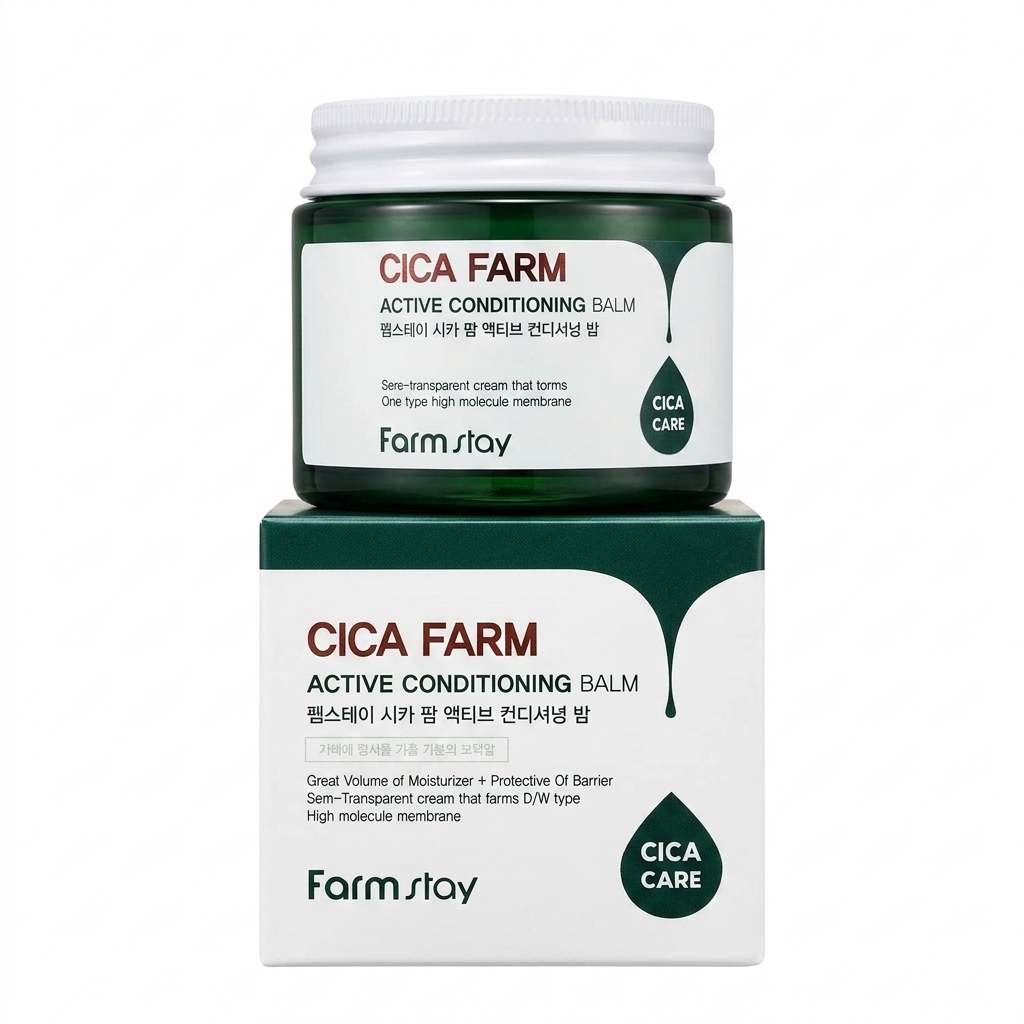 بالم نرمکننده و ترمیمکننده سیکا فارم (Farm Stay Cica Farm Active Conditioning Balm(مستر)