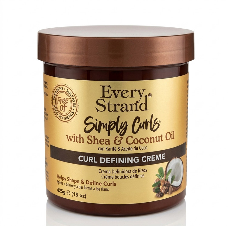 کرم حالتدهنده و تعریفکننده موی فر اوری استرند (Every Strand) مدل Simply Curls (حجم ۴۲۵ گرم / ۱۵ اونس)