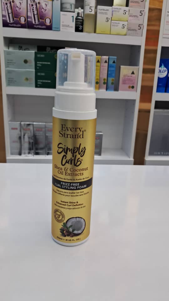 فوم حالتدهنده و ضد وز موی فر اوری استرند (Every Strand) مدل Simply Curls (حجم ۲۳۶ میلیلیتر)