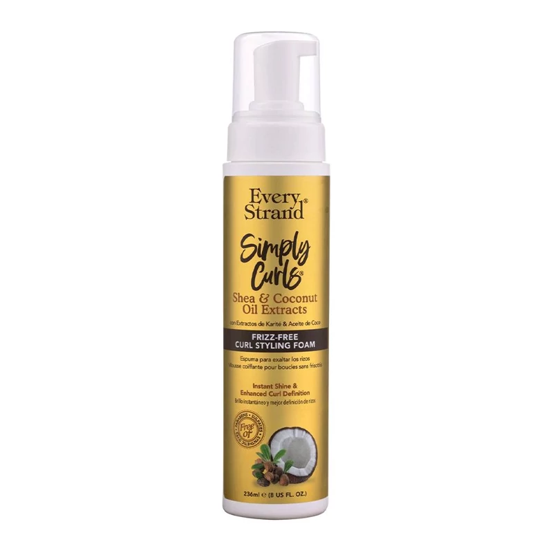 فوم حالتدهنده و ضد وز موی فر اوری استرند (Every Strand) مدل Simply Curls (حجم ۲۳۶ میلیلیتر)