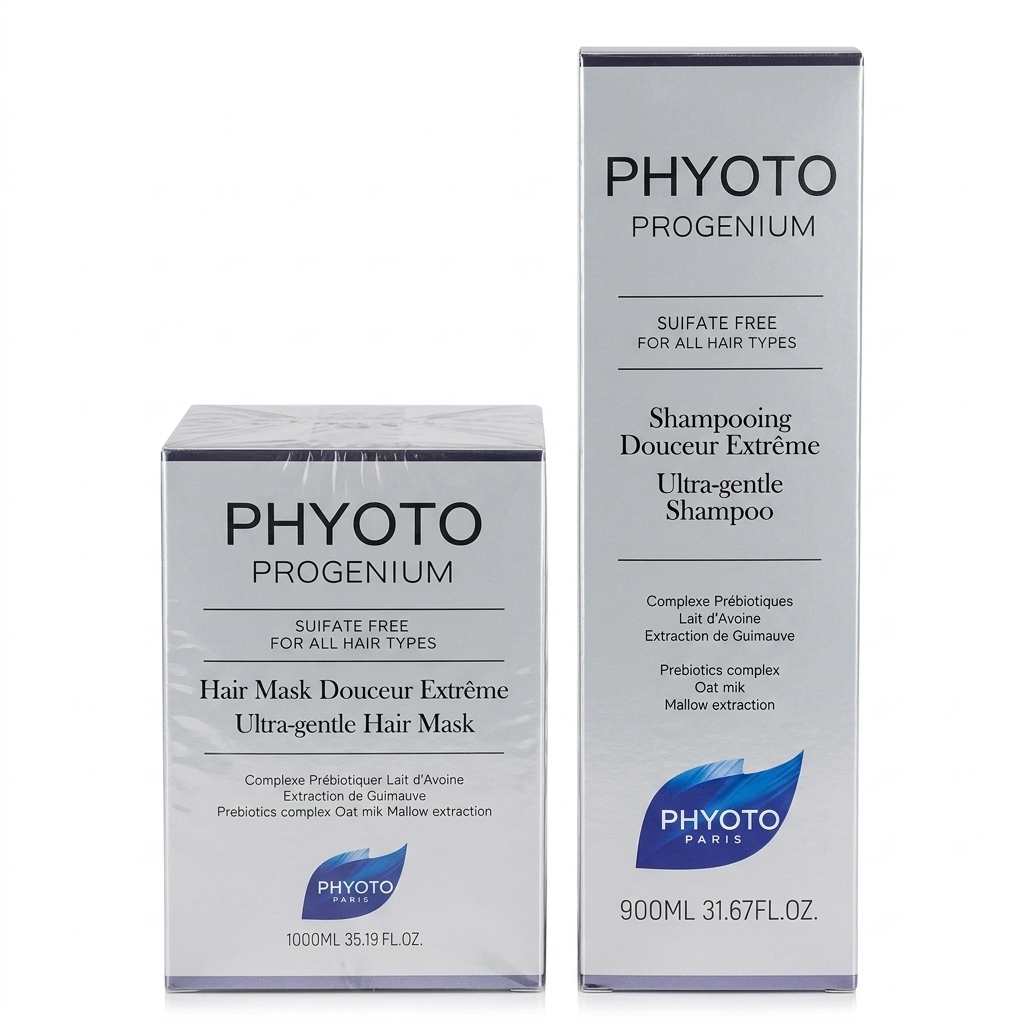 ست شامپو و ماسک مو PHYOTO مدل Progenium (بدون سولفات)
