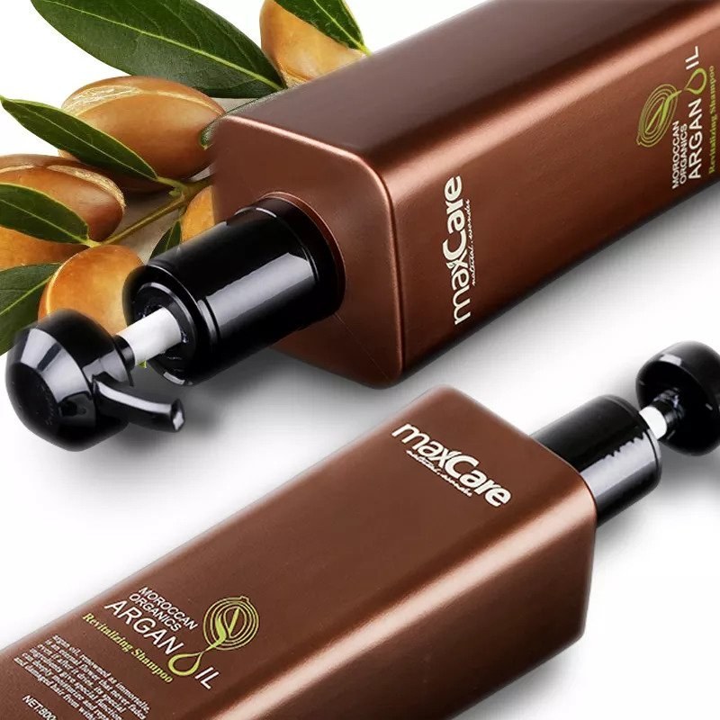 شامپو مو مکس کر مدل Argan Oil Revitalizing احیا کننده مناسب موهای خشک و آسیب دیده زنانه و مردانه حجم 800 میلی لیتر 