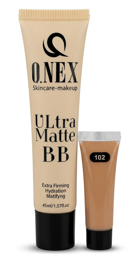 بی بی کرم کیو اونیکس (Q.ONEX) مدل Ultra Matte حجم ۴۵ میلیلیتر