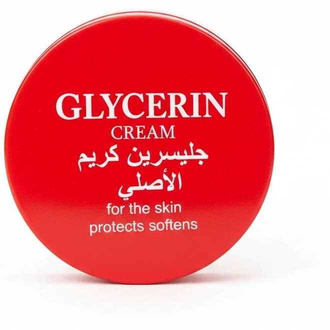 کرم گلیسیرین کاسهای قرمز (Glycerin Cream) مناسب پوستهای خشک و حساس 