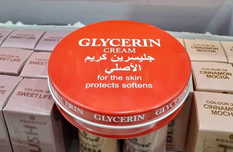 کرم گلیسیرین کاسهای قرمز (Glycerin Cream) مناسب پوستهای خشک و حساس 