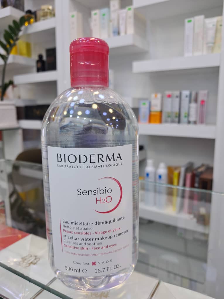 محلول میسلار واتر پاککننده آرایش بایودرما (Bioderma) مدل Sensibio H2O (مناسب پوستهای حساس) (اصل فرانسه)