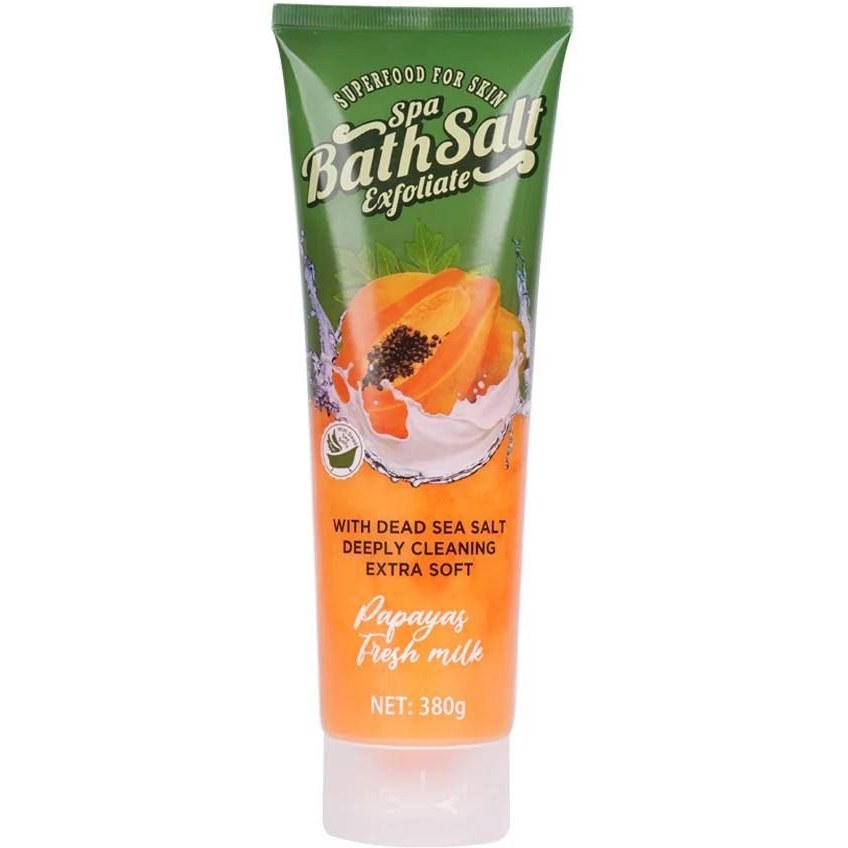 نمک بدن (اسکراب) لایهبردار عصاره پاپایا و شیر تازه Spa Bath Salt