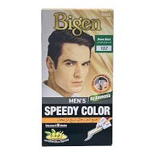 کیت رنگ موی سریع مردانه بیژن (Bigen) شماره 102 رنگ مشکی قهوهای (Brown Black) بدون آمونیاک 