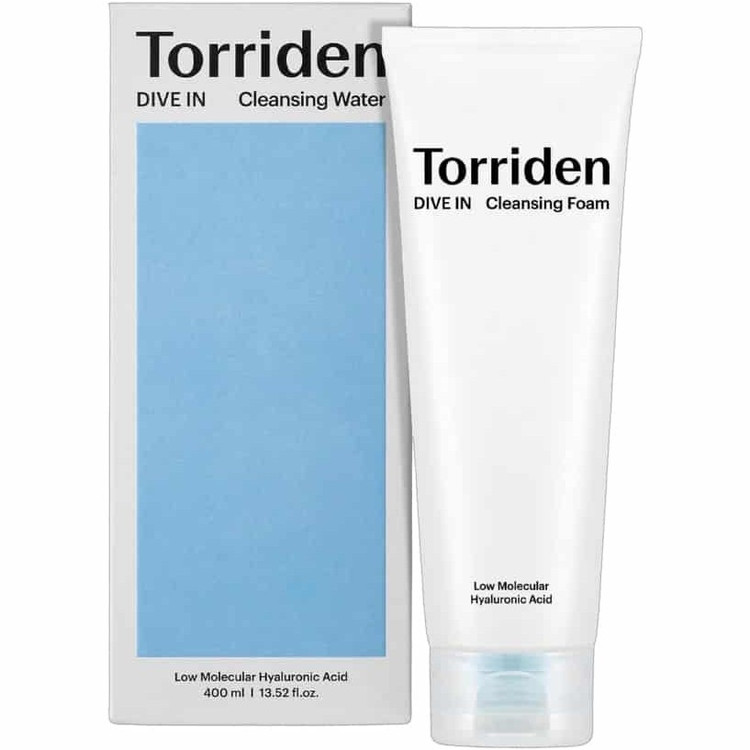 فوم شستشوی صورت تریدن مدل دایو این (Torriden DIVE IN Cleansing Foam) حاوی هیالورونیک اسید با وزن مولکولی پایین – حجم ۱۵۰ میلیلیتر 