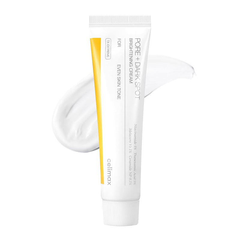 کرم روشنکننده، ضد لک و بهبود دهنده منافذ سلیماکس مدل پور + دارک اسپات (celimax Pore + Dark Spot Brightening Cream) – حجم ۳۵ میلیلیتر 