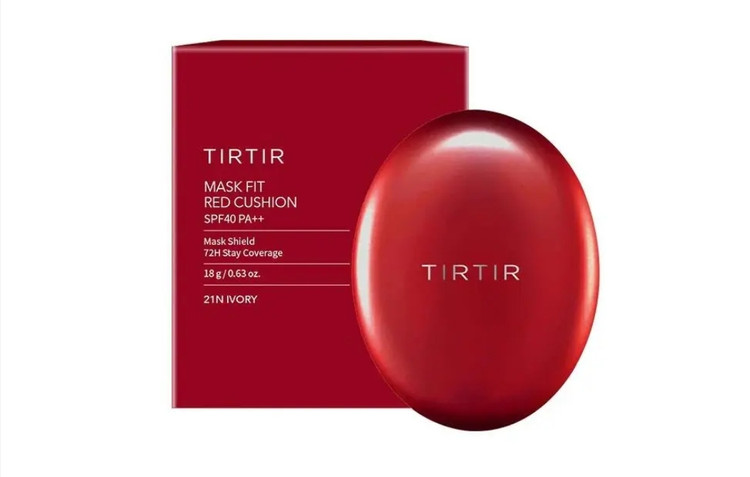 کوشن صورت قرمز تیرتیر مدل ماسک فیت (TIRTIR Mask Fit Red Cushion) – شماره 17W French Vanilla – وزن ۱۸ گرم