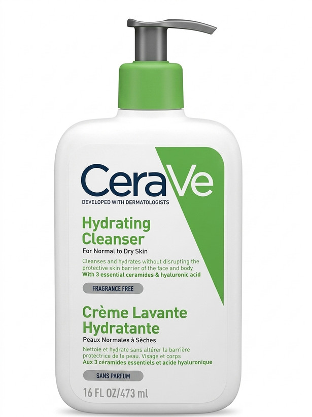 شوینده و پاککننده آبرسان سراوی مناسب پوستهای نرمال تا خشک (CeraVe Hydrating Cleanser) – حجم ۴۷۳ میلیلیتر(اورجینال)