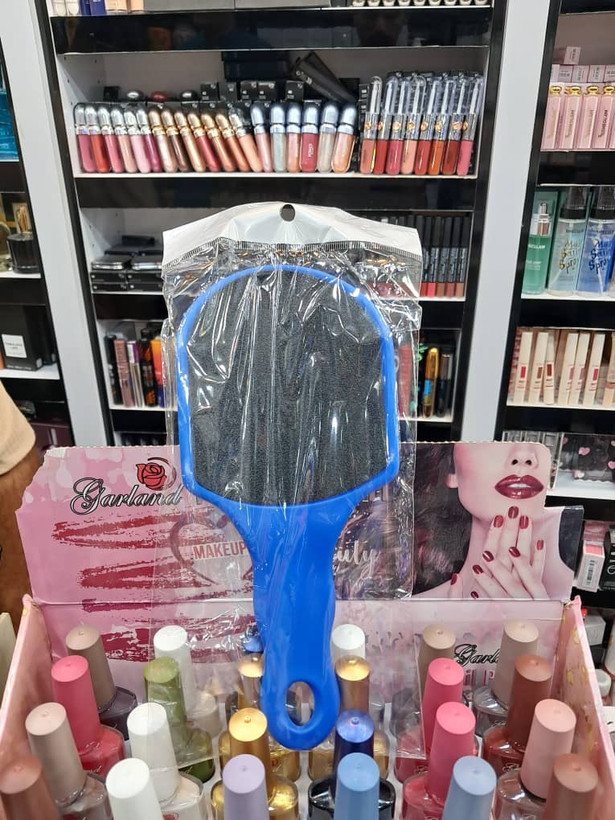 سوهان پای دوطرفه پدیکور مدل دستهدار (رنگ آبی)