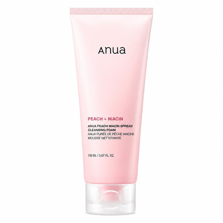 فوم شستشو و لایهبردار ملایم هلو و نیاسینامید آنوا (Anua) مدل Peach Niacin Spread 