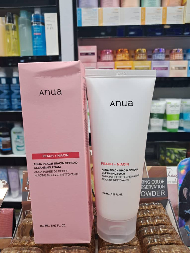 فوم شستشو و لایهبردار ملایم هلو و نیاسینامید آنوا (Anua) مدل Peach Niacin Spread 
