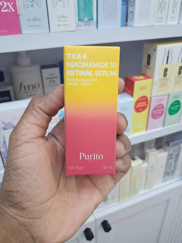 سرم ضد لک و جوانساز پیوریتو مدل TXA 6 Niacinamide 10 Retinal حجم ۳۰ میلی لیتر 