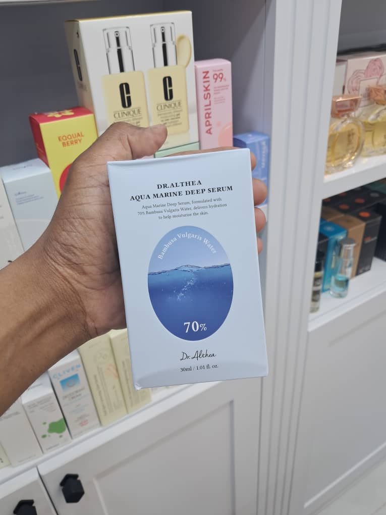 سرم آبرسان عمیق دکتر آلتیا مدل Aqua Marine Deep حاوی ۷۰ درصد آب بامبو مناسب انواع پوست حجم ۳۰ میلی لیتر