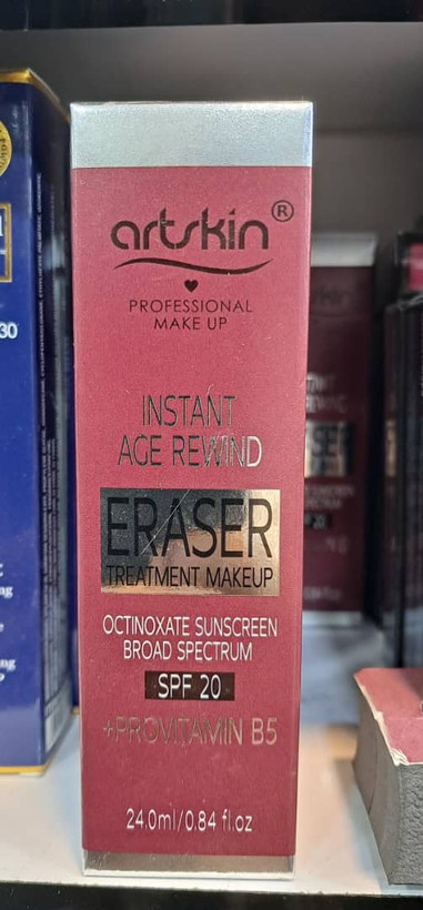 عنوان: کرمپودر و کانسیلر حرفهای آرت اسکین مدل Eraser حجم 24 میلیلیتر