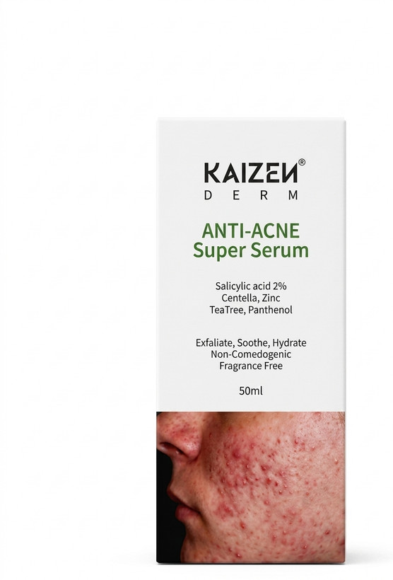 سرم ضد جوش کایزن درم مدل Anti-Acne Super Serum حجم ۵۰ میلیلیت(اورجینال)ر