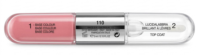 رژ لب مایع دو مرحلهای کیکو میلانو (Kiko Milano) سری Unlimited Double Touch شماره 110 (صورتی ملایم/Satin Pink) 