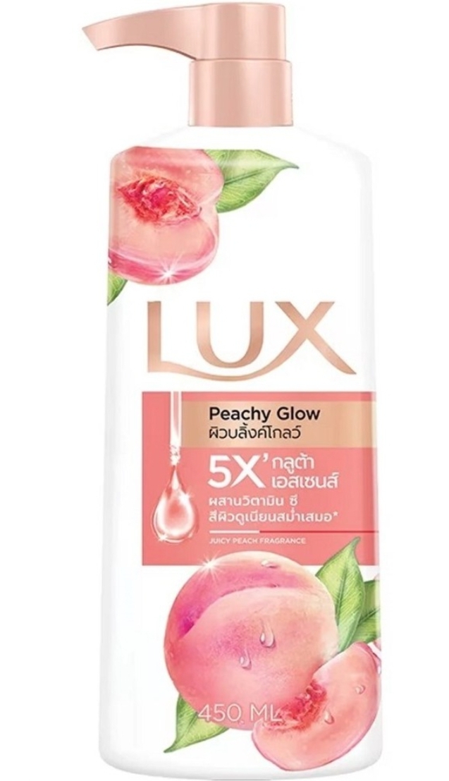 شامپو بدن لوکس مدل Peachy Glow با عصاره هلو و ویتامین سی حجم 450 میلی لیتر 