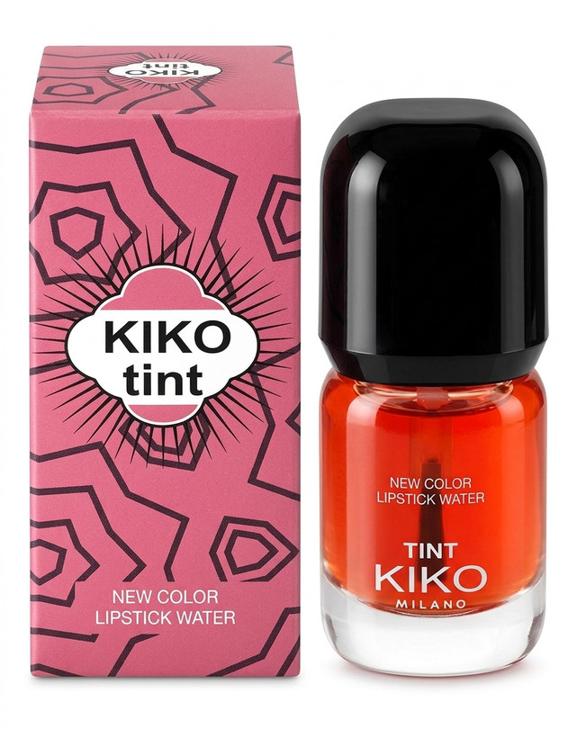 تینت لب کیکو میلانو مدل New Color Lipstick Water Kiko Milano New Color Lipstick Water Lip Tint 