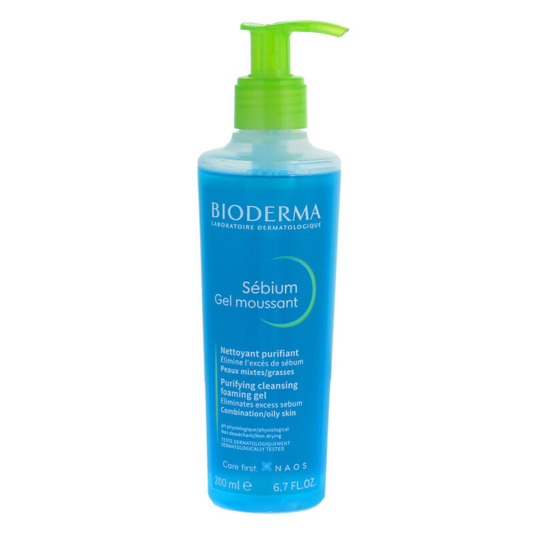 ژل شستشوی صورت بایودرما (Bioderma) مدل سبیوم (Sébium Gel Moussant) - مخصوص پوستهای مختلط تا چرب