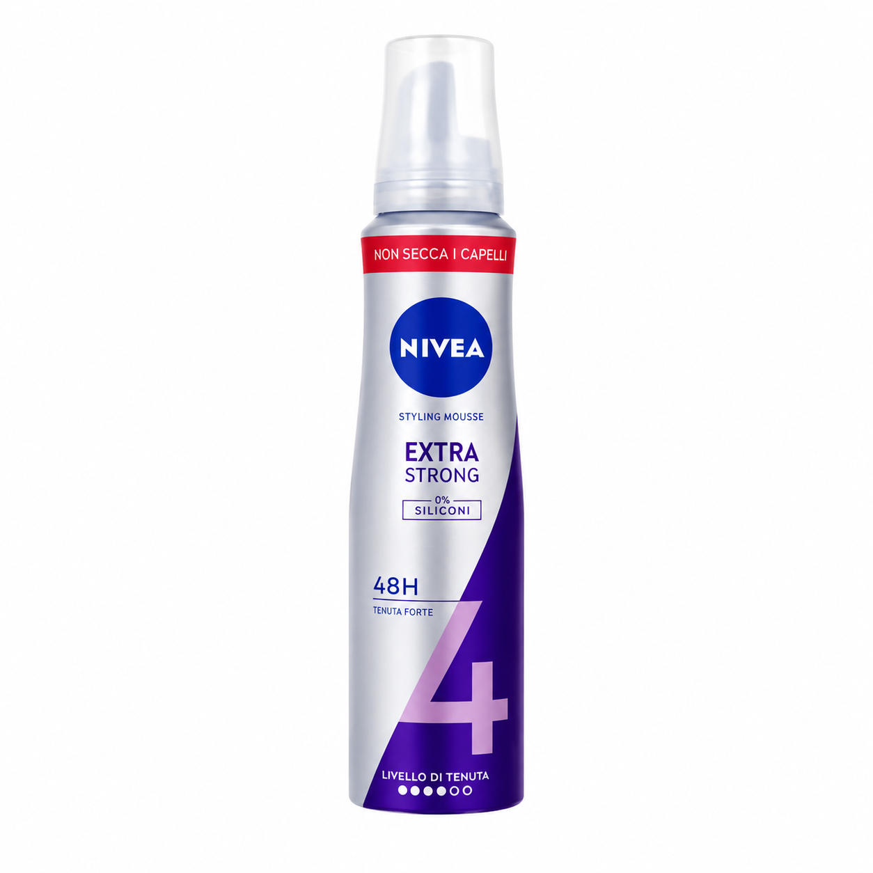 موس مو نیوآ مدل Extra Strong با حفظ حالت 48 ساعته (قدرت 4) حجم 150 میلیلیتر