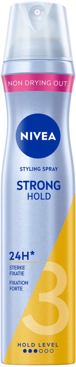 اسپری مو نیوآ مدل Strong Hold با حفظ حالت 24 ساعته (قدرت 3) حجم 250 میلیلیتر