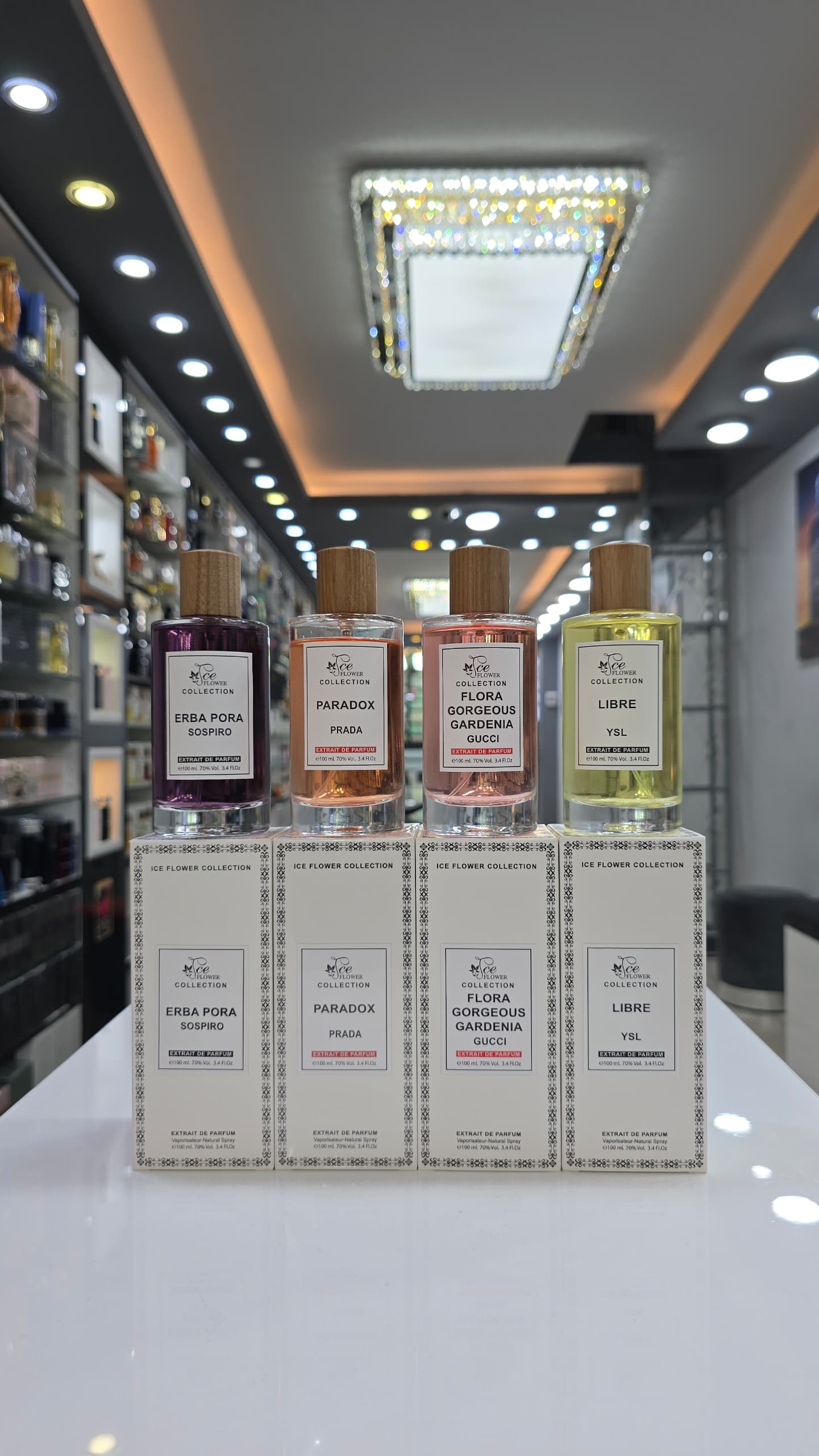 عطر ادکلن آیس فلاور مدل لیبر رایحه معتدل و شیرین زنانه ۱۰۰ میلی لیتر زرد