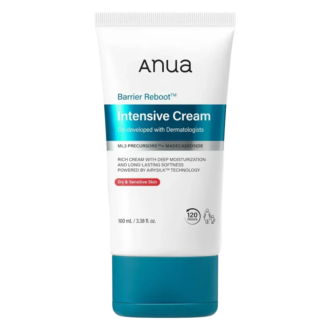 کرم ترمیم‌کننده فشرده آنوا مدل Barrier Reboot Intensive Cream حجم 100 میلی‌لیتر مناسب پوست‌های خشک و حساس با فناوری Airysilk ‌