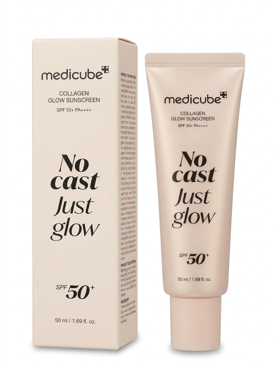 : ضد آفتاب درخشان کننده و ضد چروک مدیکیو مدل Collagen Glow حجم ۵۰ میلی لیتر