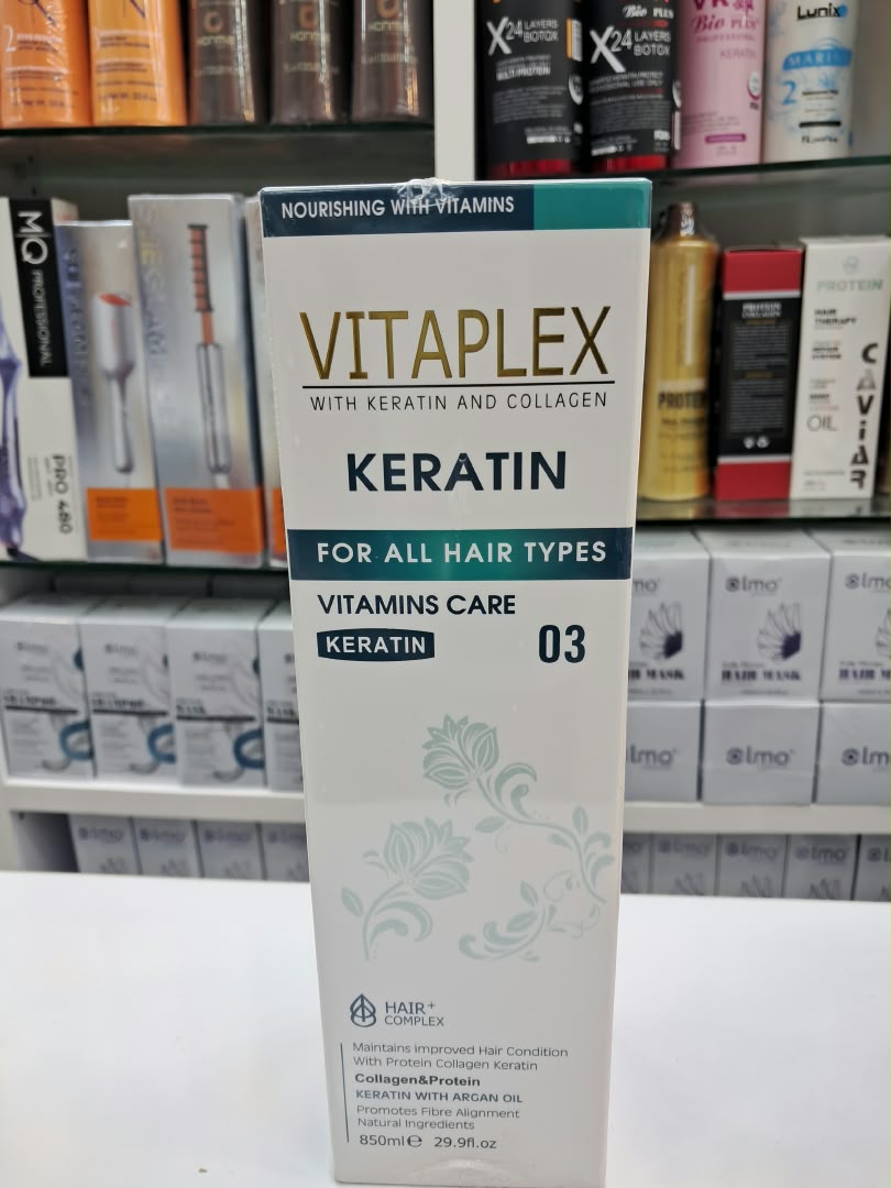ماسک مو ویتاپلکس مدل Keratin 03 حاوی کلاژن و آرگان حجم ۸۵۰ میلی لیتر