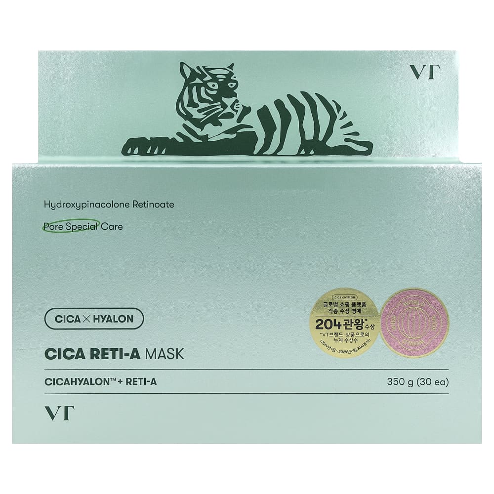 پک ۳۰ عددی ماسک ورقه‌ای VT مدل Cica Reti-A – بازسازی‌کننده و کوچک‌کننده منافذ